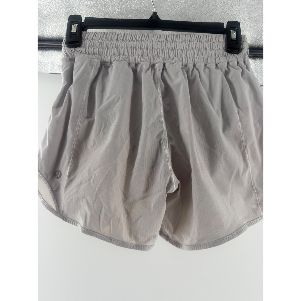 Lululemon Hotty Hot High-Rise Lined Shorts Grey LW7AWJT Size 4